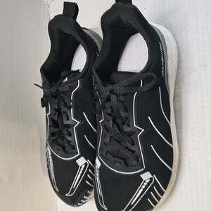 Black and White Dynamic‎ Sneakers with Sporty Design